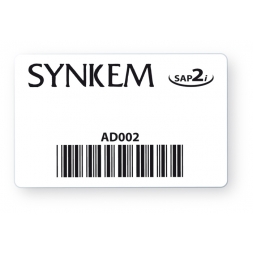 carte pvc personnalisee noire avec code barre