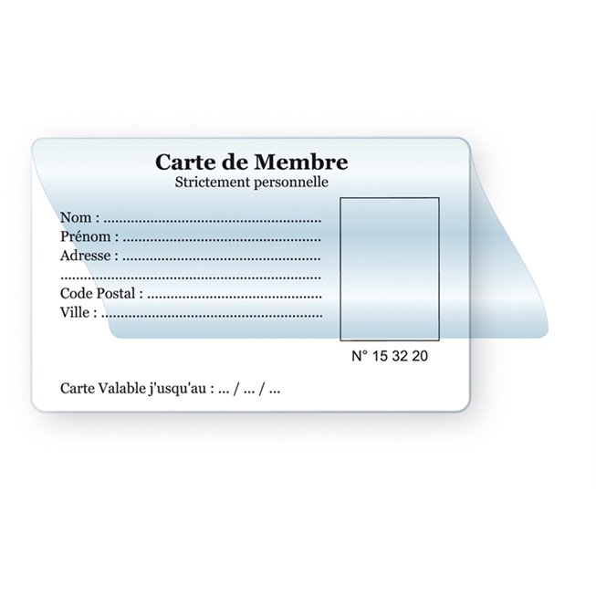 plastic access badge card