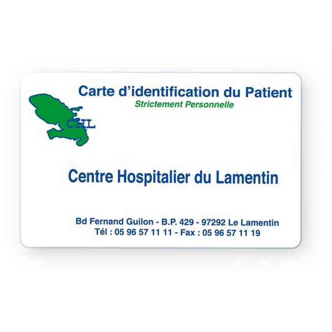 customized access badge for patient identificatio adding logo en