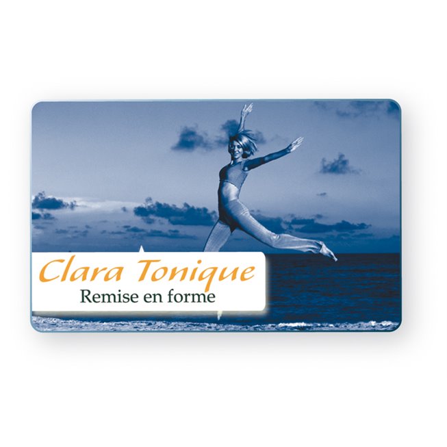 carte pvc personnalisee recto verso pour clara tonique