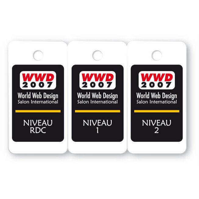 perforated breakable tricard four colour printing