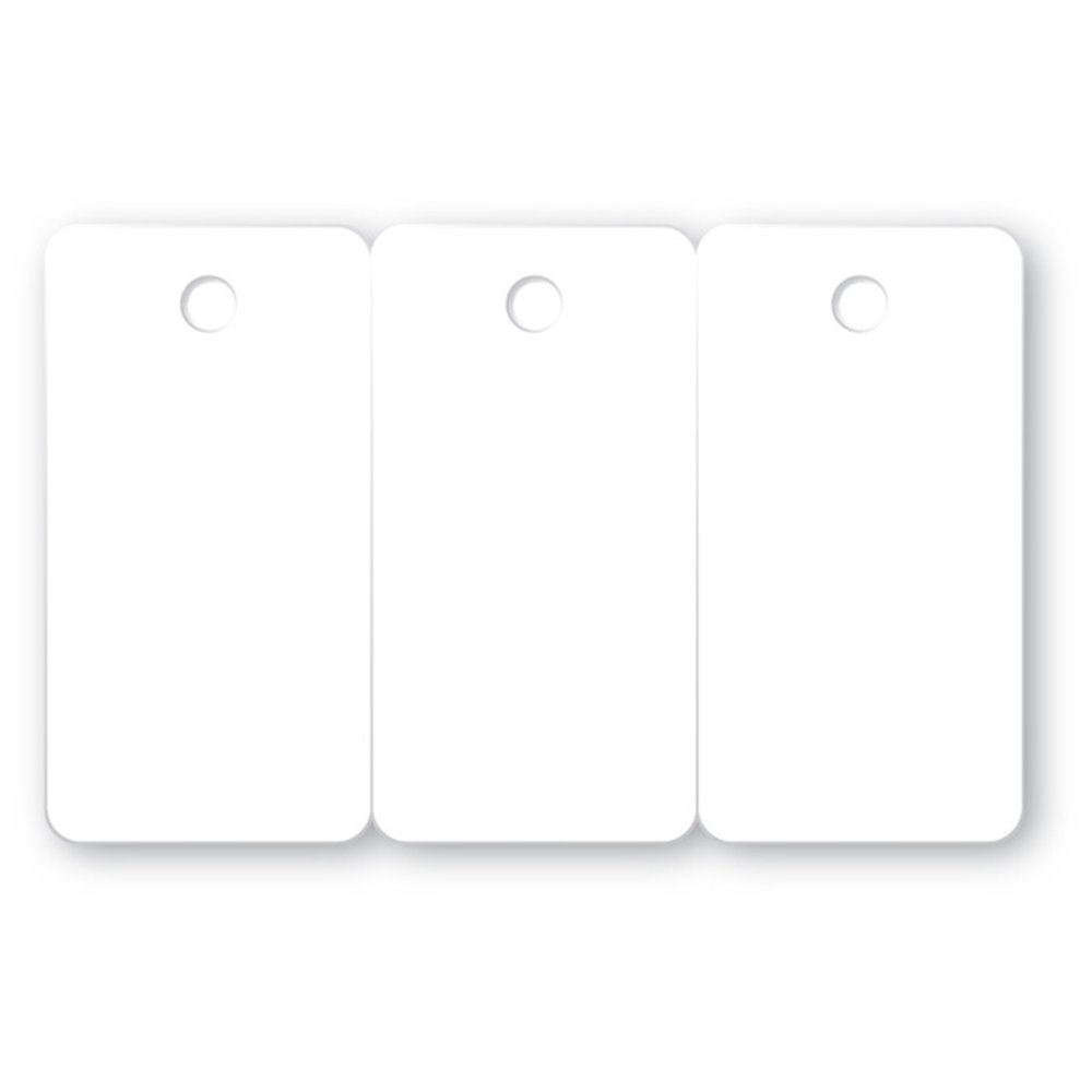 white and perforated breakable tricard four colour printing en