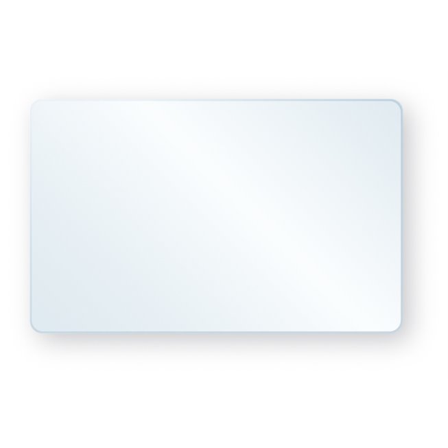 75/100th Blank White PVC Access Badge + Adhesive Flap SBE Direct