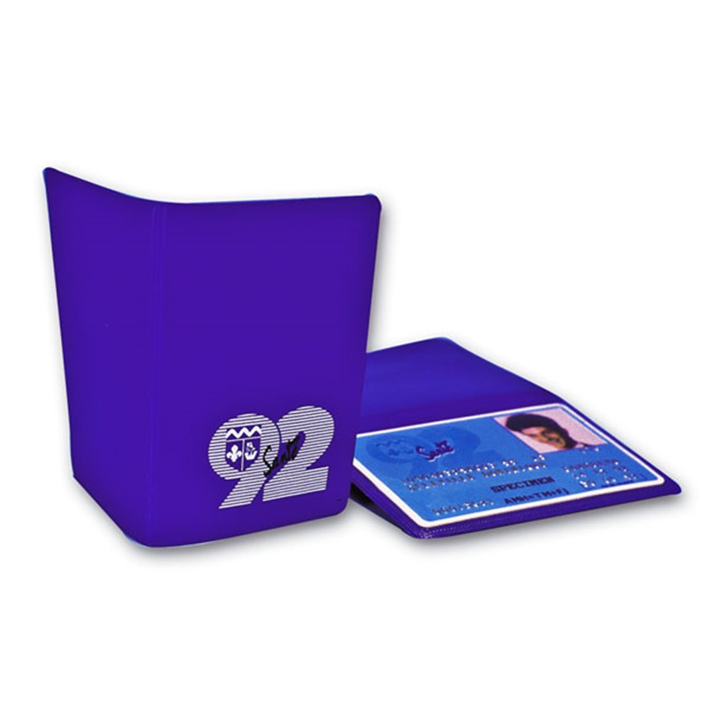 Customized Soft Double Badge Protection Case customized soft double badge protection case in purple color