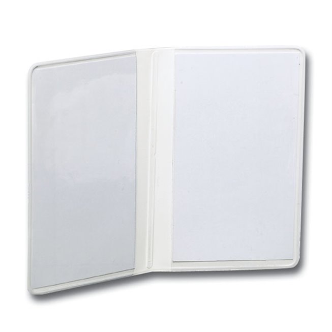 soft transparent double badge protection case