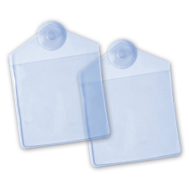 two windshield flexible badge holder