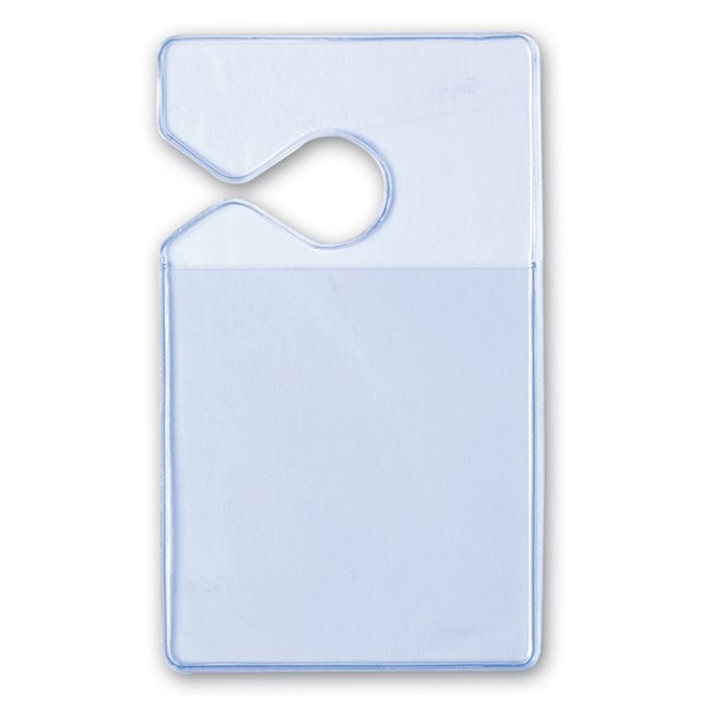 flexible badge holder for rearview mirror