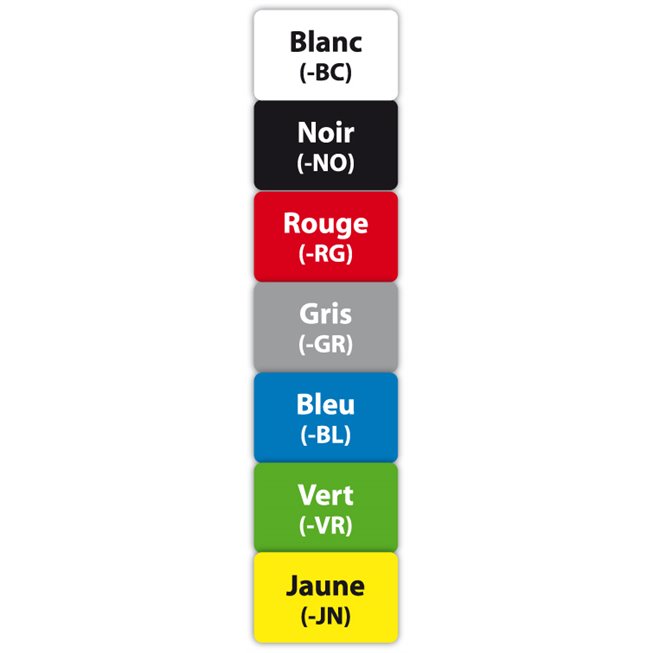 clip badge plastique disponible en plusieurs couleurs