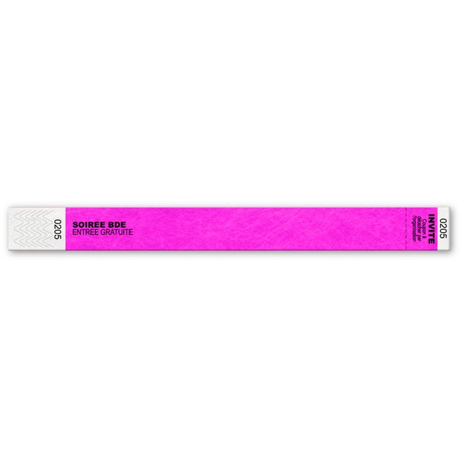 pink tyvek customized security wristband pink tyvek customized security wristband