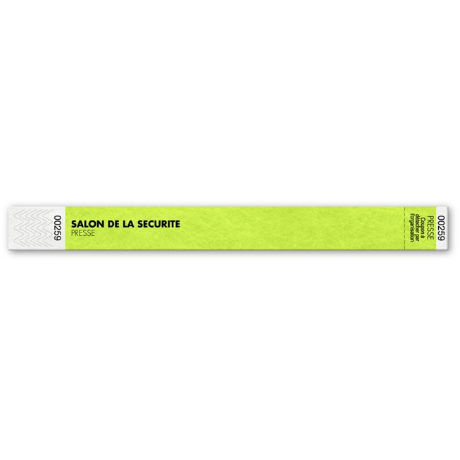 green tyvek customized security wristband en green tyvek customized security wristband en