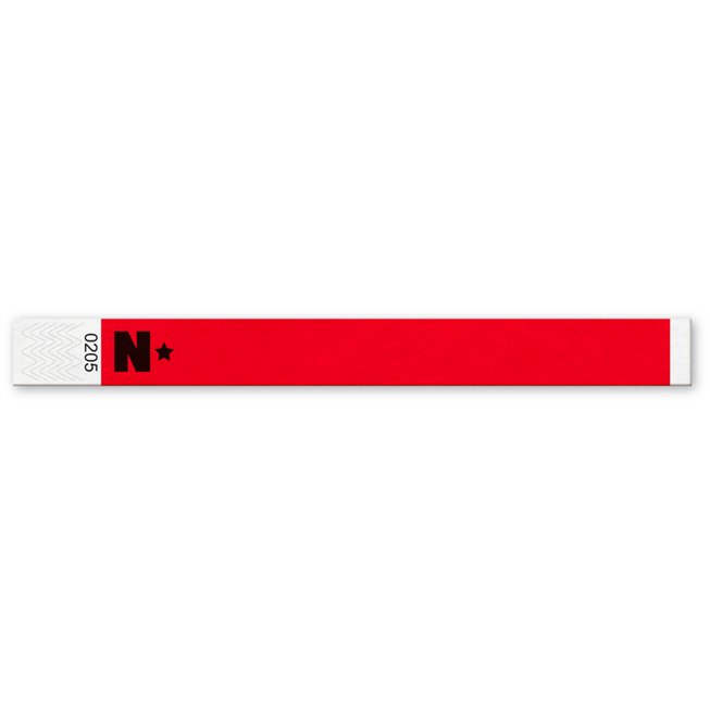 red tyvek customized security wristband red tyvek customized security wristband