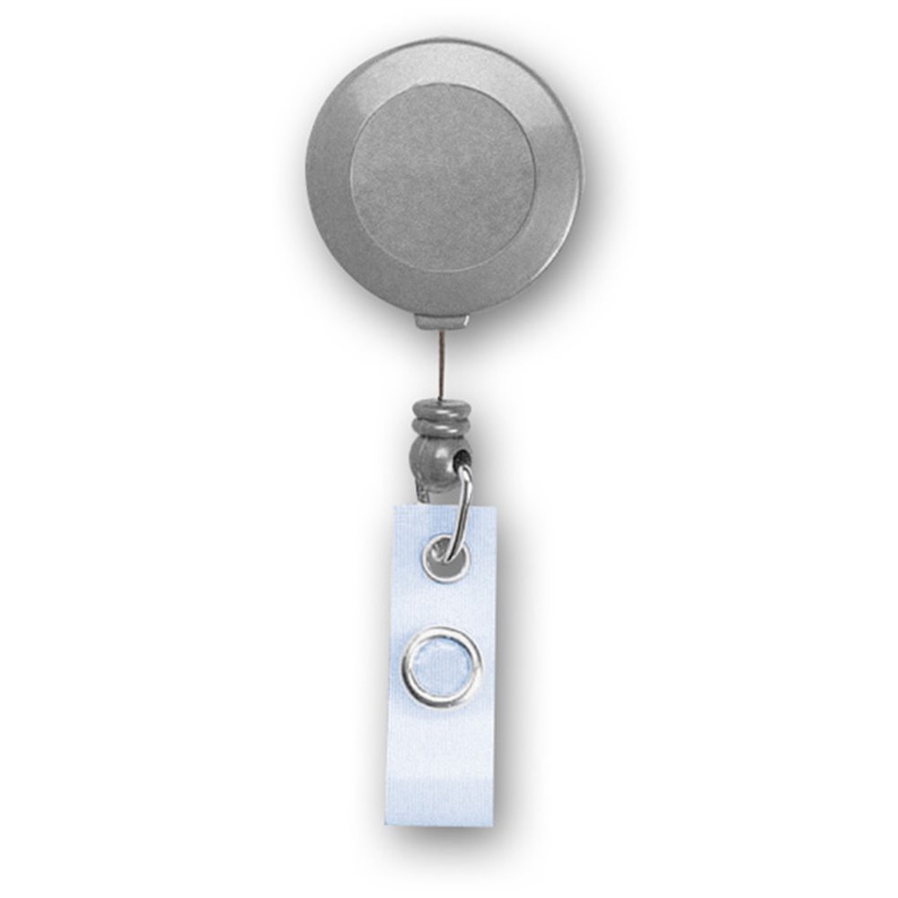 Enrouelur badge zip a enrouleur plastique couleur unie