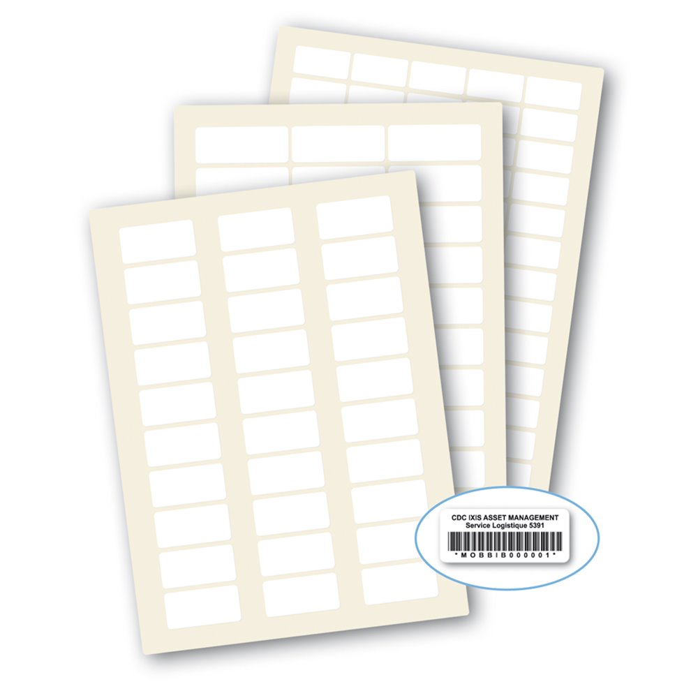 Étiquette autocollante blanche A4, feuille de papier à surface