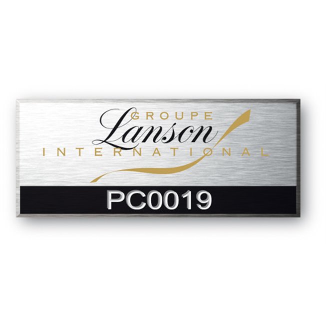 engraved aluminium asset tag lanson group en