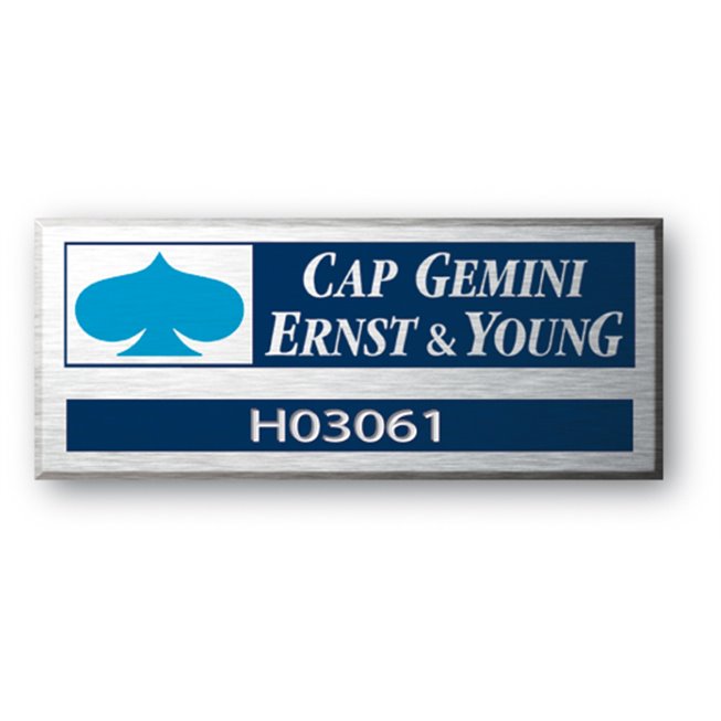  engraved aluminium asset tag for cap gemini en