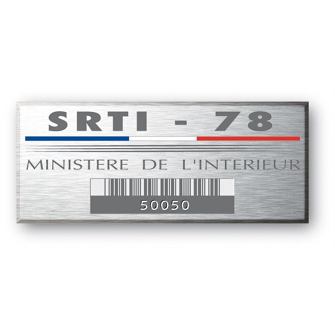 plaque aluminiumgravee pour le ministere de linterieur fran cais