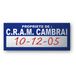 etiquette aluminium ultra souple diffcile a arracher c r a m