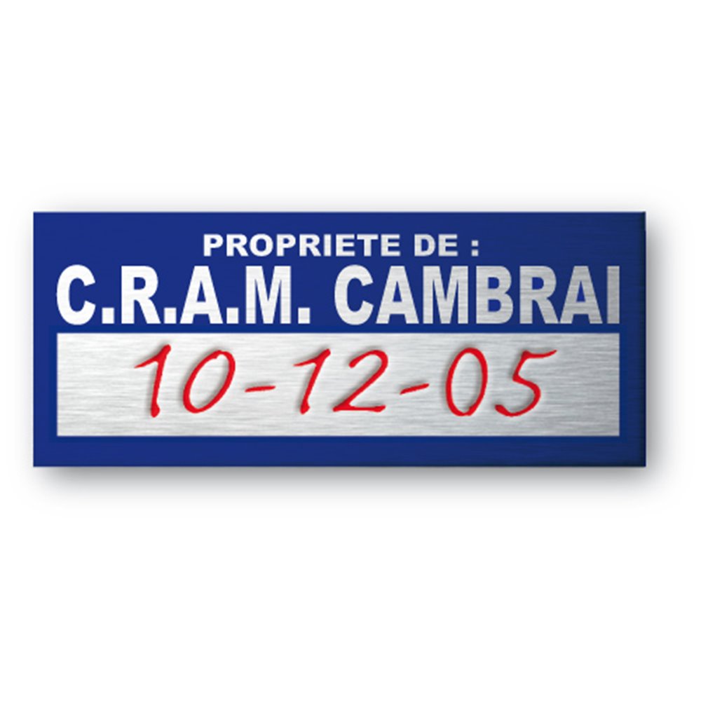 3M Ultra-Flexible 0.07mm Aluminium Asset Tag ultra flexible aluminium asset tag for c r a m property en