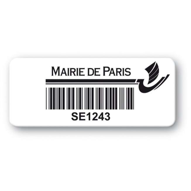 etiquette mairie de paris logo code barre