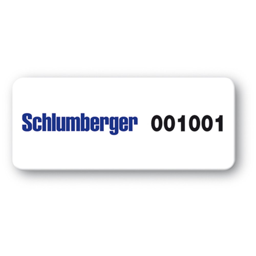 pre printed protected asset tag schlumberger barcode en