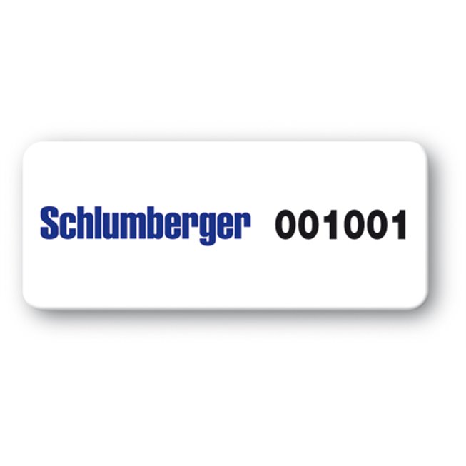 etiquette schlumberger code barre super resistante