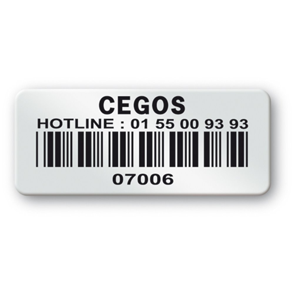 pre printed protected asset tag logo cegos barcode en