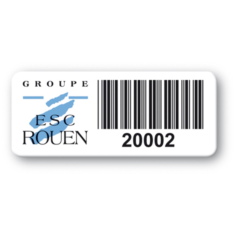 pre printed protected asset tag esc rouen barcode resistant en