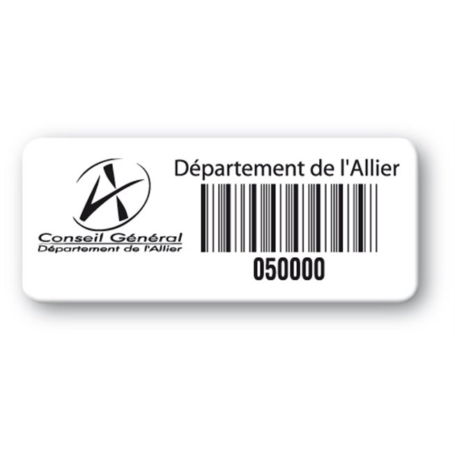 etiquette conseil general logo code barre