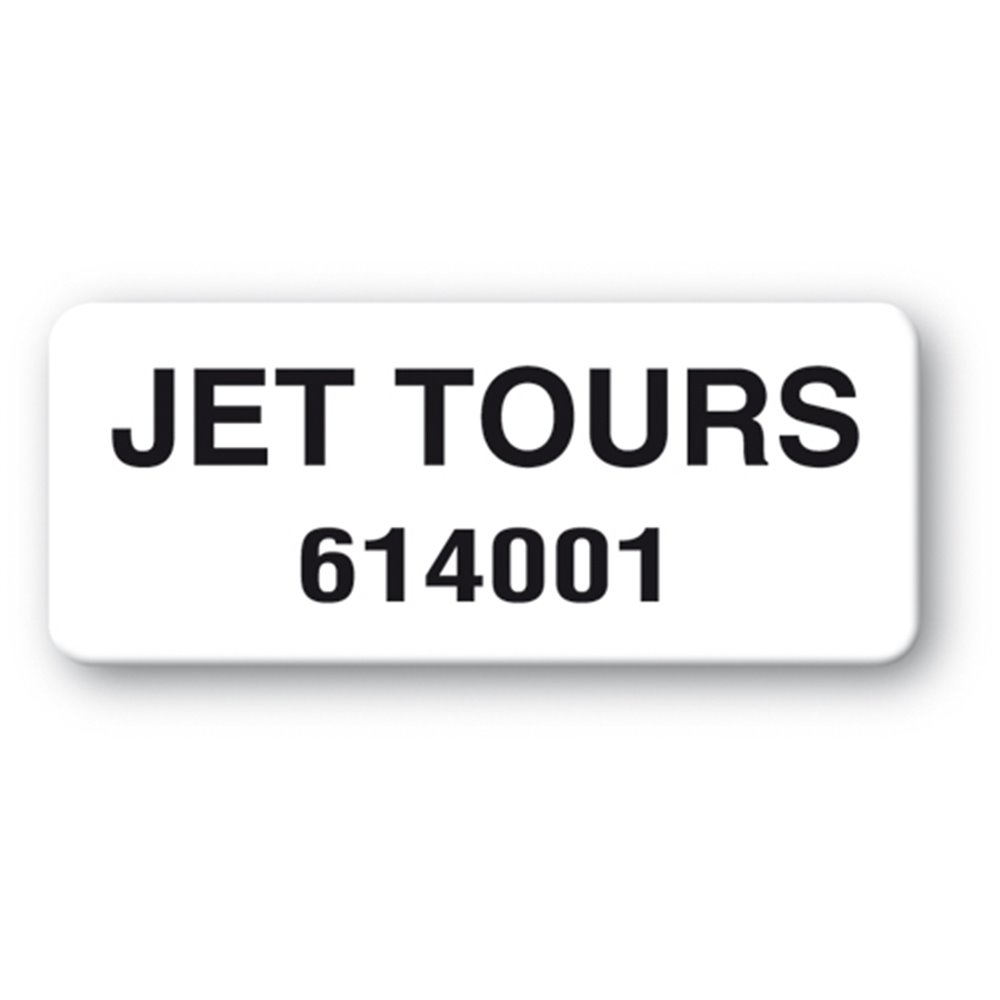pre printed protected asset tag jet tours reference en