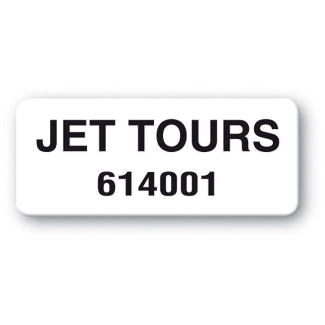 etiquette double adhesif jet tours reference