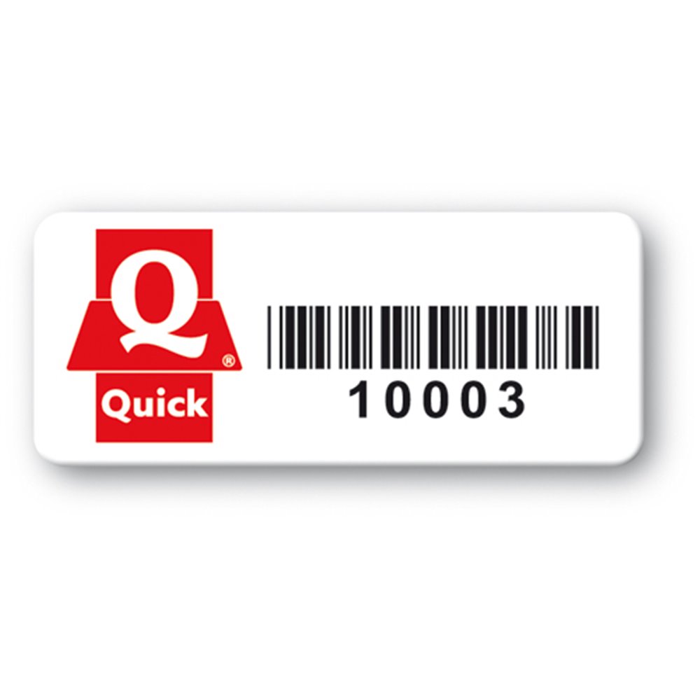 etiquette personnalisee polypropylene quick logo code barre