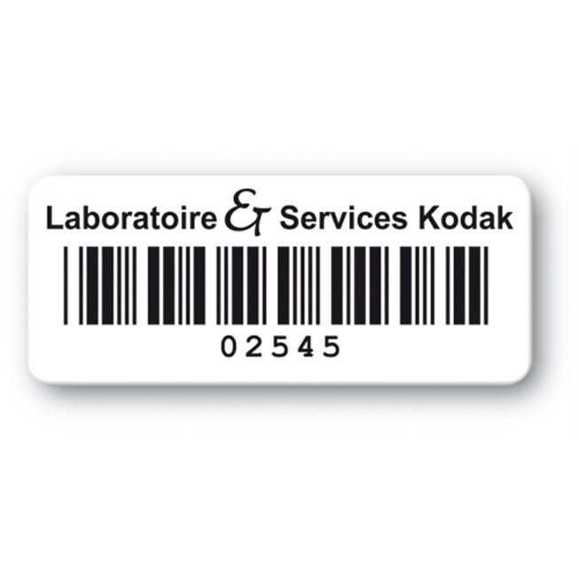customized reinforced polyethylene asset label kodak barcode en