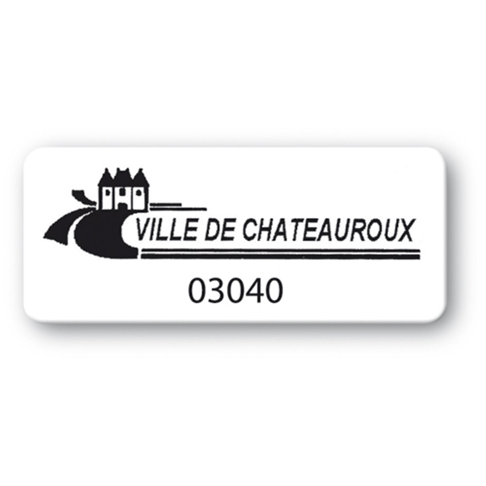 etiquette polypropylene ville de chateauroux reference