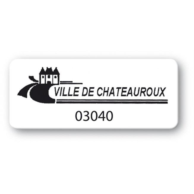 customized reinforced polyethylene asset label ville chateauroux en