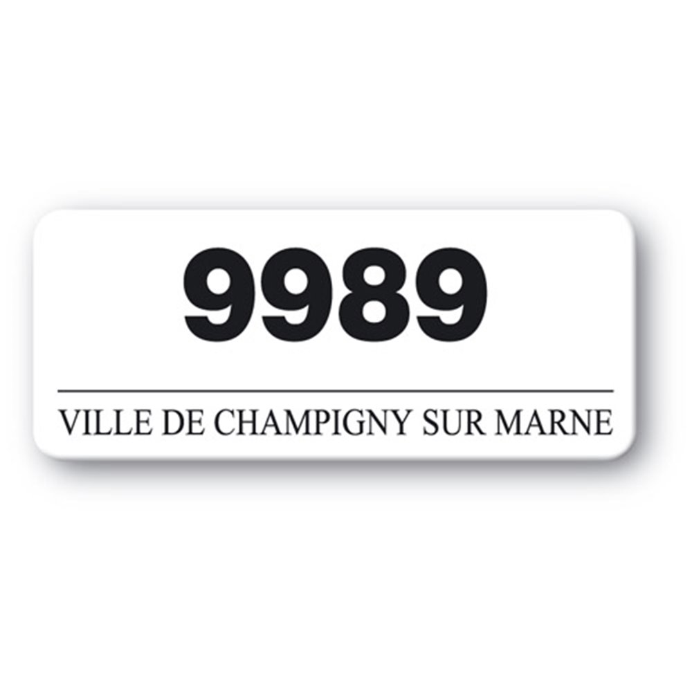 customized polyethylene asset label champigny sur marne reference number en