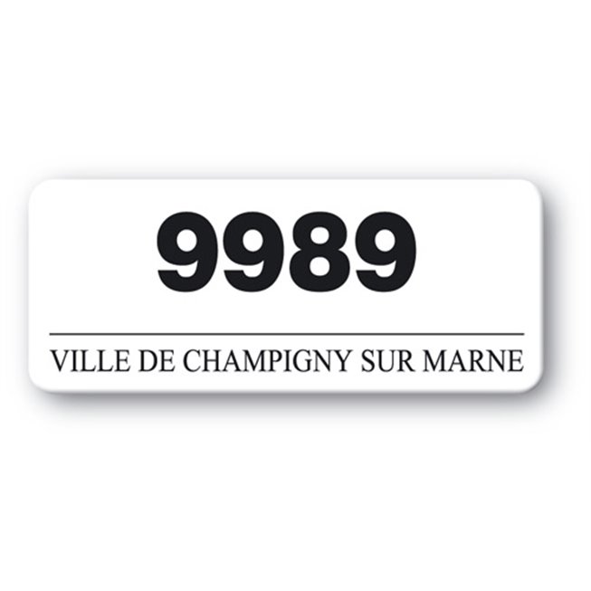 customized polyethylene asset label champigny sur marne reference number en
