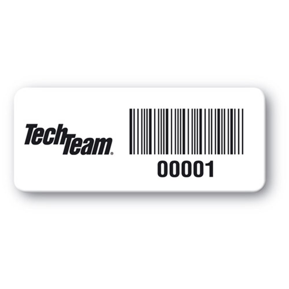 reinforced polyethylene asset label tech team barcode