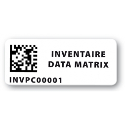 etiquette polypropylene qr code data matrix