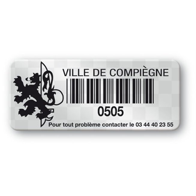 void asset label black print logo ville de compiegne barcode en