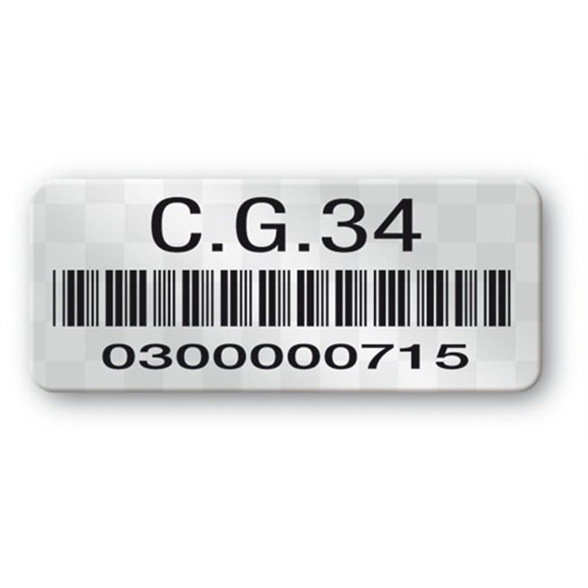 void asset label c g 34 barcode