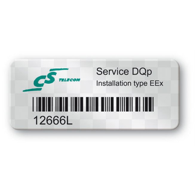 void asset label telcon logo barcode en