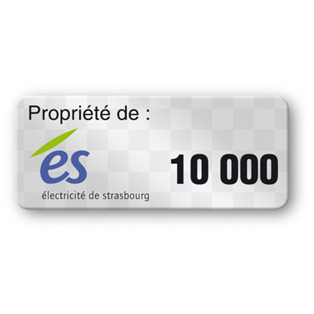 etiquette void es logo numero reference