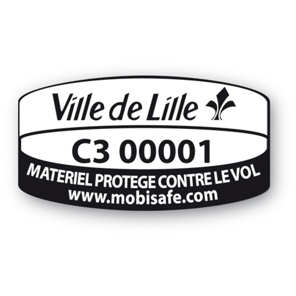 ville de lille custom mobisafe antitheft label en