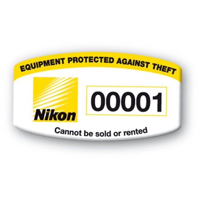 custom mobisafe antitheft label nikon logo reference en