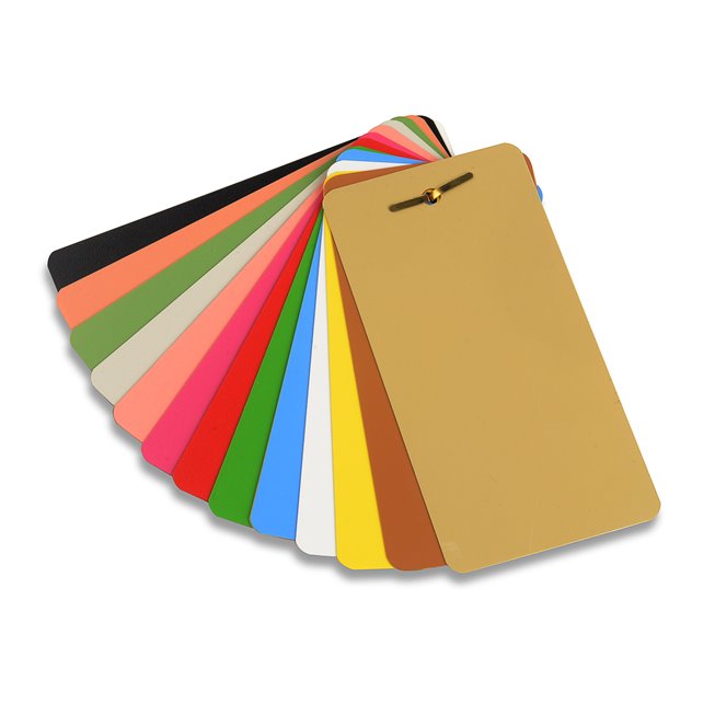 plaques d identification acier laquees imprimees en plusieurs couleurs