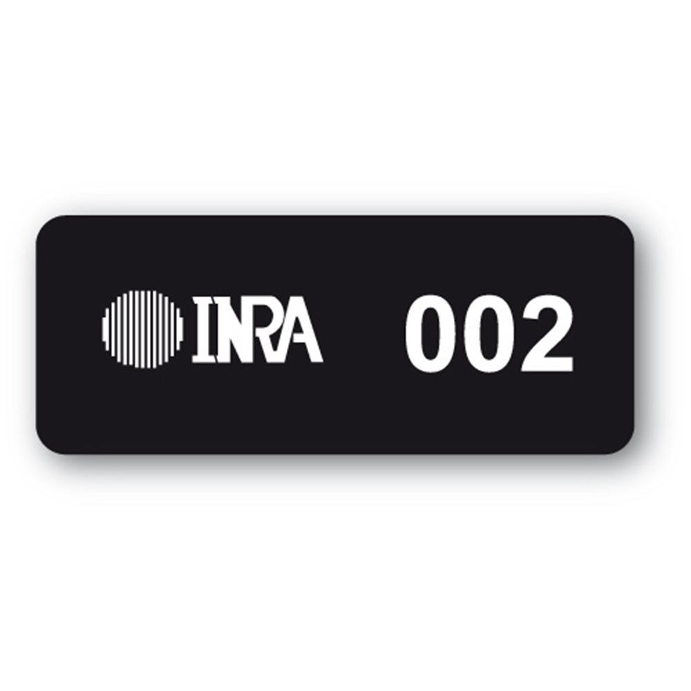 destructible black asset label inra logo reference en