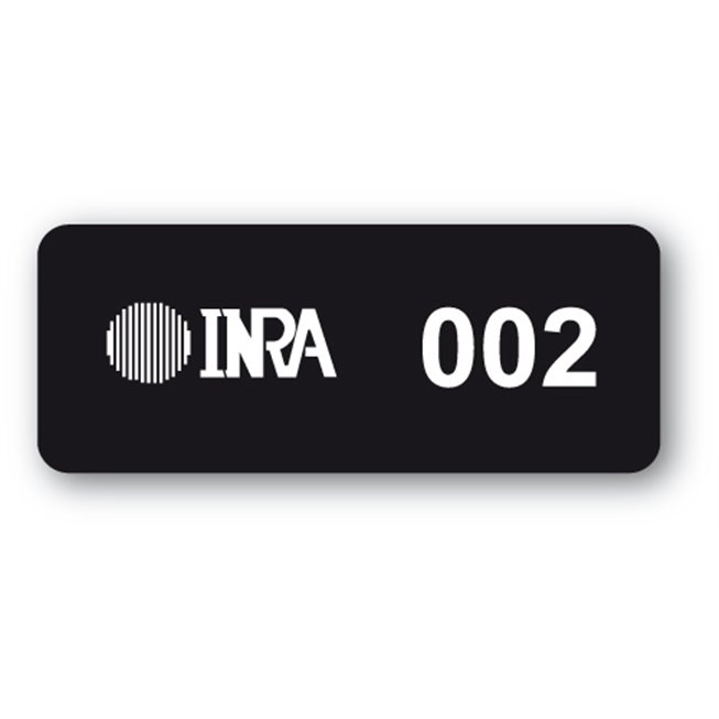 destructible black asset label inra logo reference en