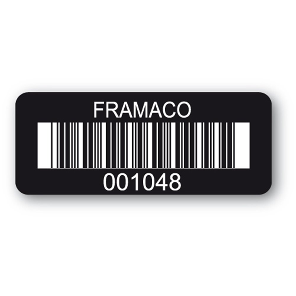 destructible black asset label framaco barcode en