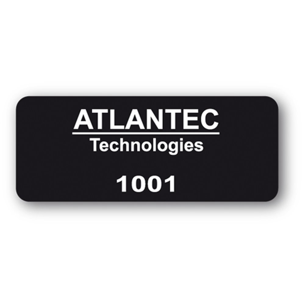 destructible black asset label atlantec technologies reference en