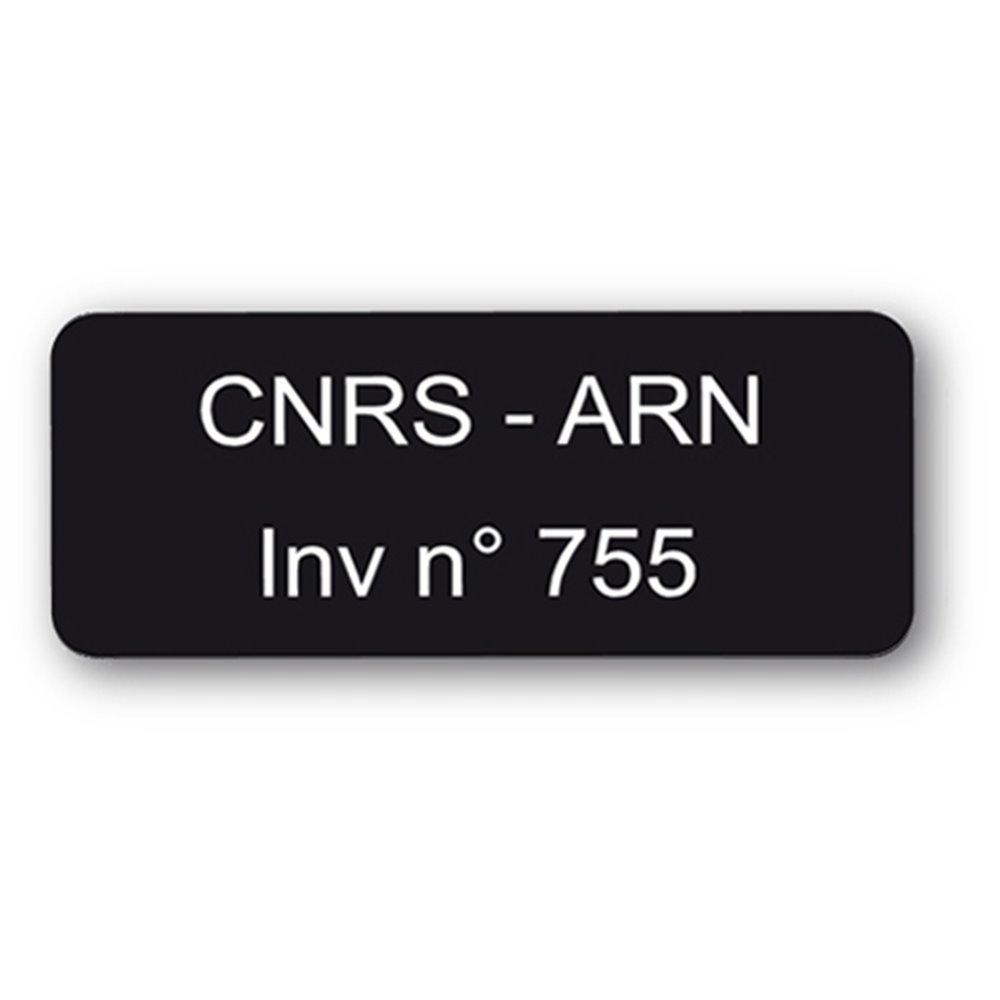destructible secure black asset label cnrs arn reference en